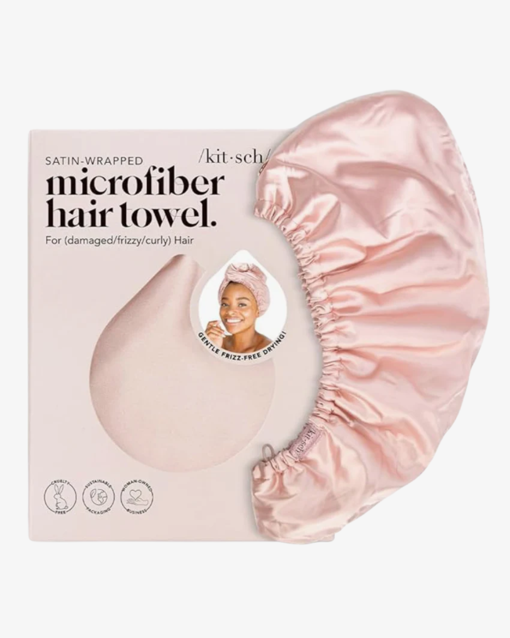 satin lined microfibre towel