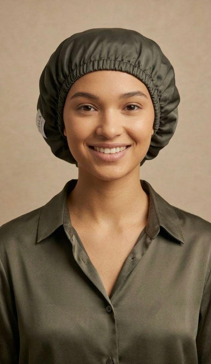 Tirala Double Layered Silk Bonnet