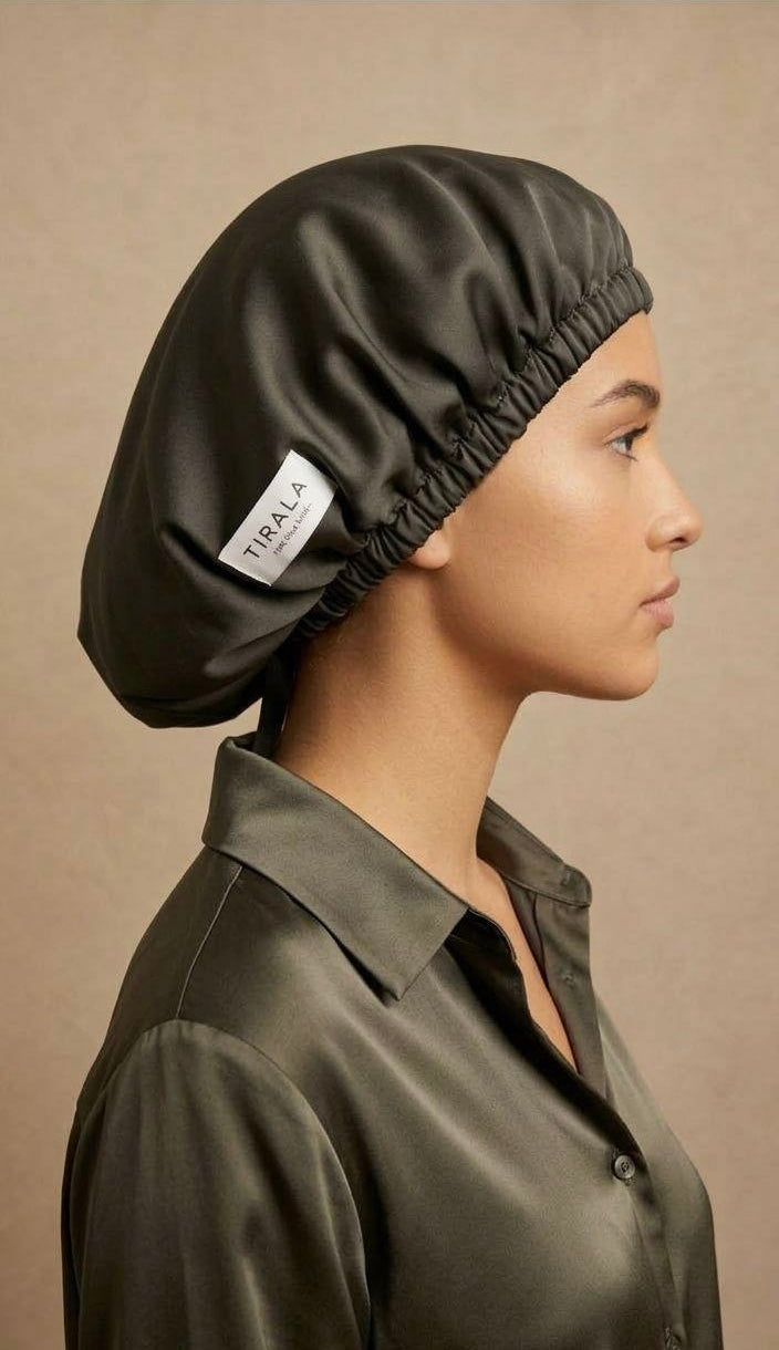Tirala Double Layered Silk Bonnet
