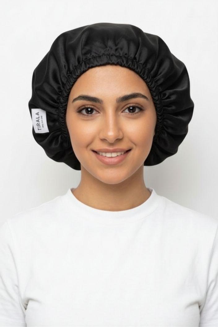 Tirala Double Layered Silk Bonnet