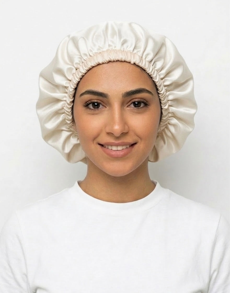 Tirala Double Layered Silk Bonnet